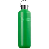 Le Creuset On The Go 41066334080001 doppelwandige Trinkflasche, Bamboo, 1,0 L