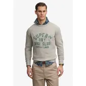Superdry für Herren. M2014474A Merchant Sweatshirt grau (M), Lässig, Baumwolle