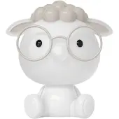 Luxus Europe - Nachtlampe Kinderzimmer Sheepy Weiß - Draadloos LED Nachtlampje Kinderen - USB-C Oplaadbaar