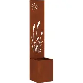 Syfax Garten Sichtschutz-Leinwand Rostig 32 x 140 cm Wetterfeststahl