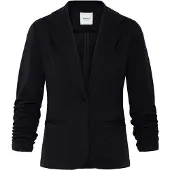 Oxmo Jackenblazer "Jackenblazer OXNTanja", Damen, Gr. XXL, schwarz (meteorite), Obermaterial: 71% Polyester PES. 26% Viskose CV. 3% Elasthan EL., Blazer Jackenblazer