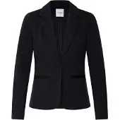 Oxmo Jackenblazer "Jackenblazer OXNTanja", Damen, Gr. S, schwarz (meteorite), Obermaterial: 71% Polyester PES. 26% Viskose CV. 3% Elasthan EL., Blazer Jackenblazer