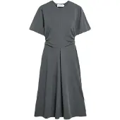 Armedangels KURZÄRMLIGES JERSEY-MIDI-KLEID | Bio-Baumwoll Mix - grau (M)