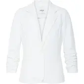 Oxmo Jackenblazer "Jackenblazer OXNTanja", Damen, Gr. XL, weiß (cloud dancer), Obermaterial: 71% Polyester PES. 26% Viskose CV. 3% Elasthan EL., Blazer Jackenblazer
