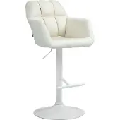 BellaFurn Verstellbarer Barhocker aus Stoff – Hocker – optimaler Sitzkomfort und 360° drehbar