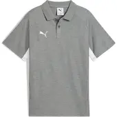 Puma Teamevostripe Polo Jr medium gray heather-silver-white (33) 176