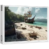 Raxxa Premium-Puzzle "Stranded", 1000 Teile