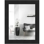 MendeFrames Wandspiegel Massivholz 10x13 cm Schwarz H380