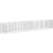 Syfax Gabionen-Hochbeet Verzinktes Eisen 330x50x50 cm