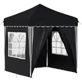 vidaXL Pop-up Partyzelt 195 x 195 x 245 cm Anthrazit Oxford-Stoff