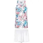 Emporio Armani für Damen. 7W000894_AF21681 Tennis Pro Kleid weiß (XL), Sportlich, Polyester, Ärmellos / Hosenträger