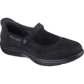 SKECHERS Ballerina "ON-THE-GO FLEX RADIANT-ESTEL", Damen, Gr. 39, Textil, schwarz (schwarz unifarben), Schuhe Ballerina, Freizeitschuh, Schlupfschuh mit Handsfree Slip-Ins Funktion