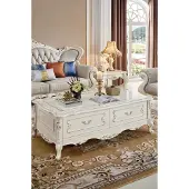 AEA Barock Rokoko Couchtisch Klassischer Tisch Wohnzimmer Echtholz Couchtische