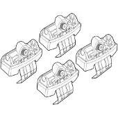 Nordrive Dachträgerfuß N21183 Fahrzeugdach für AUDI A4 B9 Limousine (8W2, 8WC)