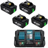 OEM Ersatzbatterie, 6000mAh Kapazität, 18V Spannung, 2 set 60