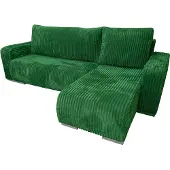 Inny producent TILIA-Ecksofa mit Schlaffunktion und Bettkasten in grüner Farbe