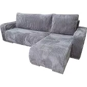 Inny producent TILIA-Ecksofa mit Schlaffunktion und Bettkasten in grauer Farbe