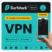 Surfshark Starter VPN | 1 Jahr | beliebig viele Geräte