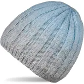 StyleBREAKER Strickmütze "Strickmütze Farbverlauf mit Thermo-Fleece" 1 Stk.