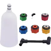 OEM Ölfülltrichter-Set, 0,5 Gallonen Kapazität, 6 Adapter enthalten, WEISS