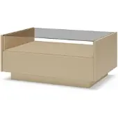 Stylmeble24 Couchtisch HEROS LS – Moderner Sofatisch in Cacao & Eiche Cremona mit LED-Beleuchtung