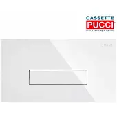 Pucci Ersatzteil-Kit Sara 310 Weiß 330x180 mm 12 mm Dicke mit Rahmen und Tür