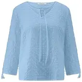 Peter Hahn Bluse zum Schlupfen blau