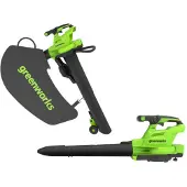 Greenworks GD48BVII - Akku-Laubsauger & Laubbläser - 48V - SOLO - OHNE AKKU und LADEGERÄT