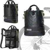 RockBros Road to Sky Gepäckträgertasche Fahrradtasche 12 L wasserabweisend mit Tragegriff Schwarz-Grün