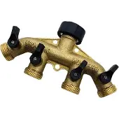 OEM 4-Wege-Heavy-Duty-Messing-Garten-Slang-Teiler