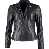 Mustang Lederjacke 31024083 Damen black M