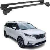 Omtec Dachträger für Kia Carnival 2020-2025 Gepäckträger Grundträger Alu Schwarz 2x
