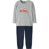 Name it Schlafanzug "NMMNIGHTSET GREY FIRETRUCK NOOS" Set, 2 tlg.