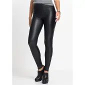 Bonprix aus beschichtetem elastischem Lederimitat, Skinny Fit, Kurzgröße