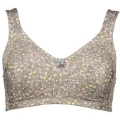Susa Bügelloser BH "BH ohne Bügel limited", Damen, Gr. 120, Cup B, beige (taupe, bedruckt), Obermaterial: 48% Polyester PES. 39% Baumwolle CO. 7% Elasthan EL. 6% Polyamid PA., BHs Bügelloser BH