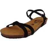 Plakton Damen Komfort Sandalen Fran Date 408029 405029 Afelpado Schwarz