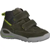Ricosta Skip 6901002570 wasserdichter Boots, Jungs, Leder, Timo/Graphit - Kinderschuhe Teens Jungs Gr. 25 - 42, Grün, leder/textil (velour/kansas)