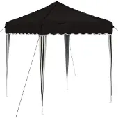 vidaXL Pop-up Partyzelt 195 x 195 x 245 cm Schwarz Oxford-Stoff