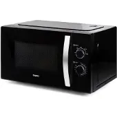 Domo DO23001, Arbeitsplatte, Solo-Mikrowelle, 30 l, 900 W, Drehregler, Schwarz
