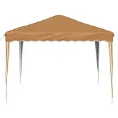 vidaXL Pop-up Partyzelt 288 x 288 x 245 cm Beige Oxford-Stoff