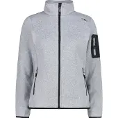 CMP Damen Jacke Fleecejacke Knit-Tech Meliert 3H14746-43US 48 - Alluminio-Antracite - 48