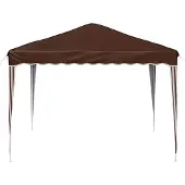 vidaXL Pop-up Partyzelt 288 x 288 x 245 cm Braun Oxford-Stoff