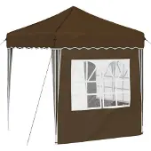 vidaXL Pop-up Partyzelt 195 x 195 x 245 cm Taupe Oxford-Stoff