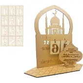 OEM Holz-Adventskalender für Ramadan Dekoration, DIY-Zählerkalender, dekoratives Ornament