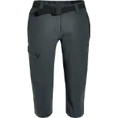 Maier Sports Caprihose "Inara slim 3/4", Damen, Gr. 40, Normalgrößen, grau, 90% Polyamid, 10% Elasthan, Hosen Caprihose, Damen Wanderhose, atmungsaktive Outdoorhose, 3/4 Hose mit 3 Taschen, Topseller