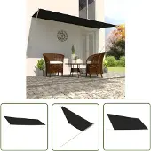 The Living Store Einziehbare Markise 400×150 cm Anthrazit