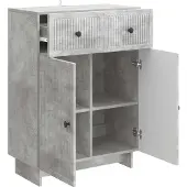 vidaXL Sideboard Betongrau 66 x 34,5 x 90 cm Holzwerkstoff