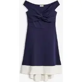Bonprix Off-Shoulder-Kleid für festliche Anlässe, aus festem Scuba-Stoff, mit Carmen-Ausschnitt