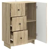 vidaXL Sideboard Sonoma-Eiche 66 x 34,5 x 90 cm Holzwerkstoff