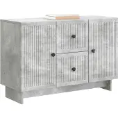 vidaXL Sideboard Betongrau 89 x 34,5 x 60 cm Holzwerkstoff